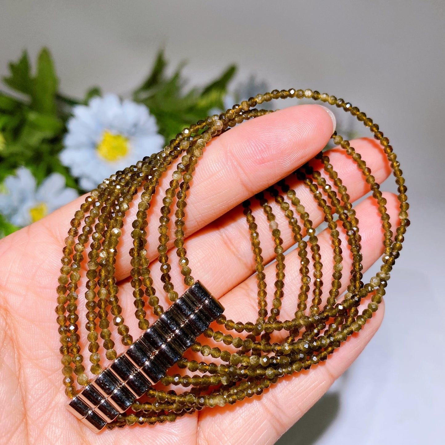 2.3-2.5mm Crystal Faceted Bracelet Crystal Healing Bulk Wholesale