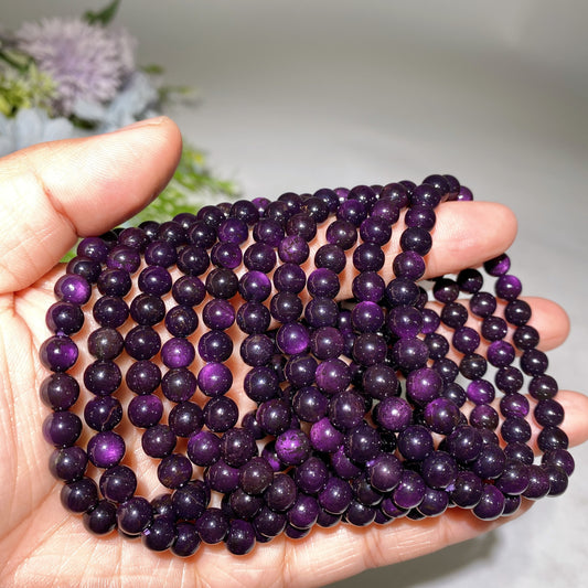 6.8mm Purpurite Bracelet Crystal Healing Bulk Wholesale