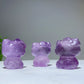 1.5" Amethyst Hello Kitty Carving Bulk Wholesale