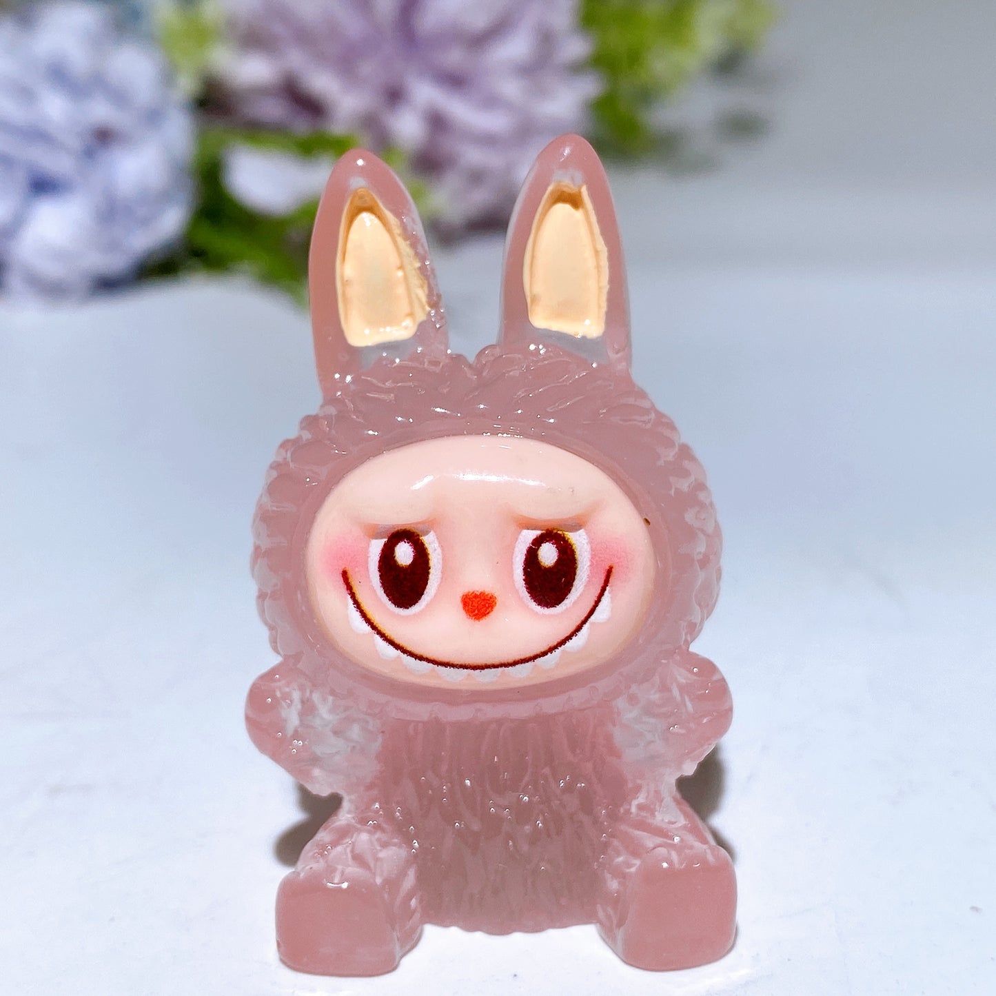 45mm Luminous Labubu Carving Crystal Heealing Bulk Wholesale