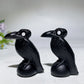 2.4" Black Obsidian Raven Carving Crystal Healing Bulk Wholesale