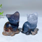 1.8"-2.1"  UV Reactive Volvanic Agate Turtle Elephant Cat Wolf Animal Carving Bulk Wholesale