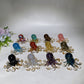 10cm Crystal Chips Infused Resin Octopus Carving Crystal Healing Bulk Wholesale