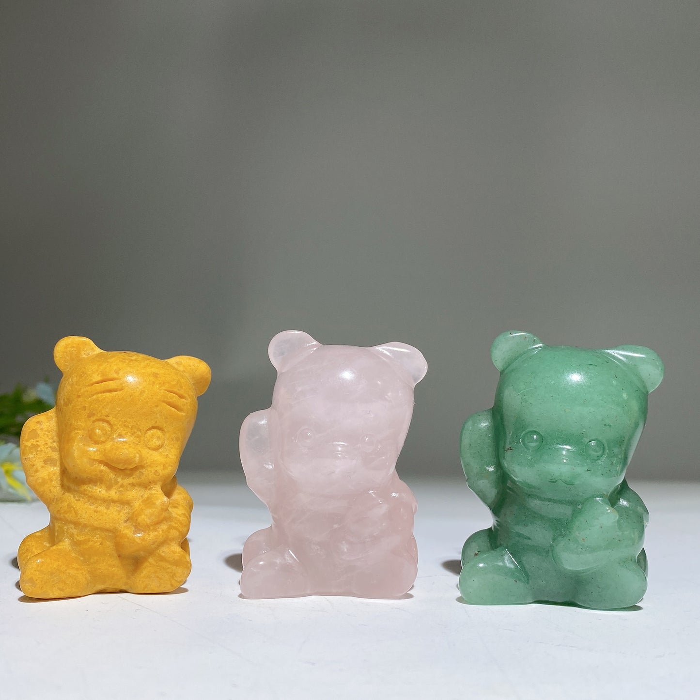 2.0" Crystal Winnie the Pooh Carving Bulk Wholesale