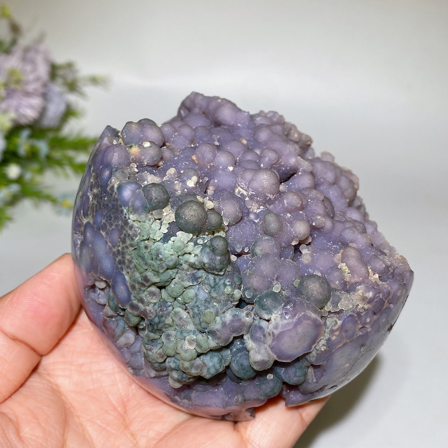 3.8" Unique Grape Agate Specimen Crystal Healing Bulk Wholesale