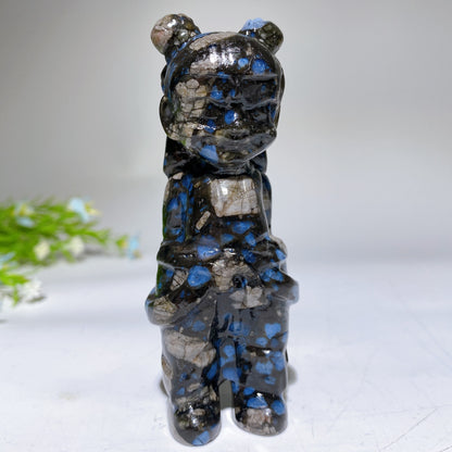 3.9" Crystal Nezha Carving Bulk Wholesale