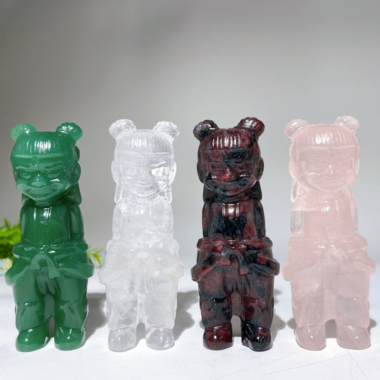 3.9" Crystal Nezha Carving Bulk Wholesale