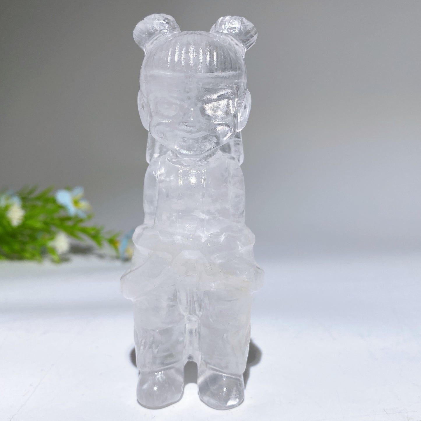 3.9" Crystal Nezha Carving Bulk Wholesale