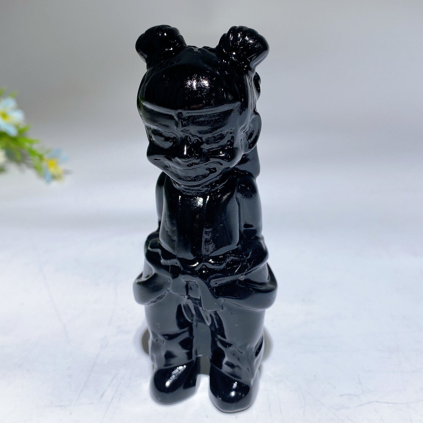 3.9" Crystal Nezha Carving Bulk Wholesale