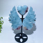 18cm Crystal Heart Wings Carving with Stand Crystal Healing Bulk Wholesale