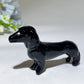 3.0" Crystal Sausage Dog Carving Bulk Wholesale