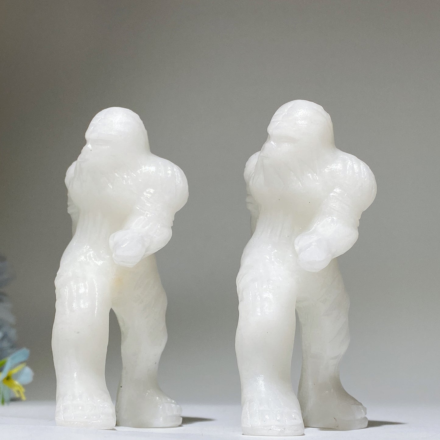 3.2" Mixed Crystal Sasquatch Carvings Crystal Healing Bulk Wholesale