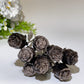 Crystal Flower Carving with Silver Color Metal Stem Crystal Healing Bulk Wholesale