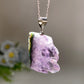 Amethyst with Silver Chain Necklace Crystal Healing Bulk Wholesale