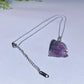 Amethyst with Silver Chain Necklace Crystal Healing Bulk Wholesale