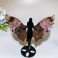 Aurora Fluorite Angel Wings Carving with Stand Crystal Healing Bulk Wholesale