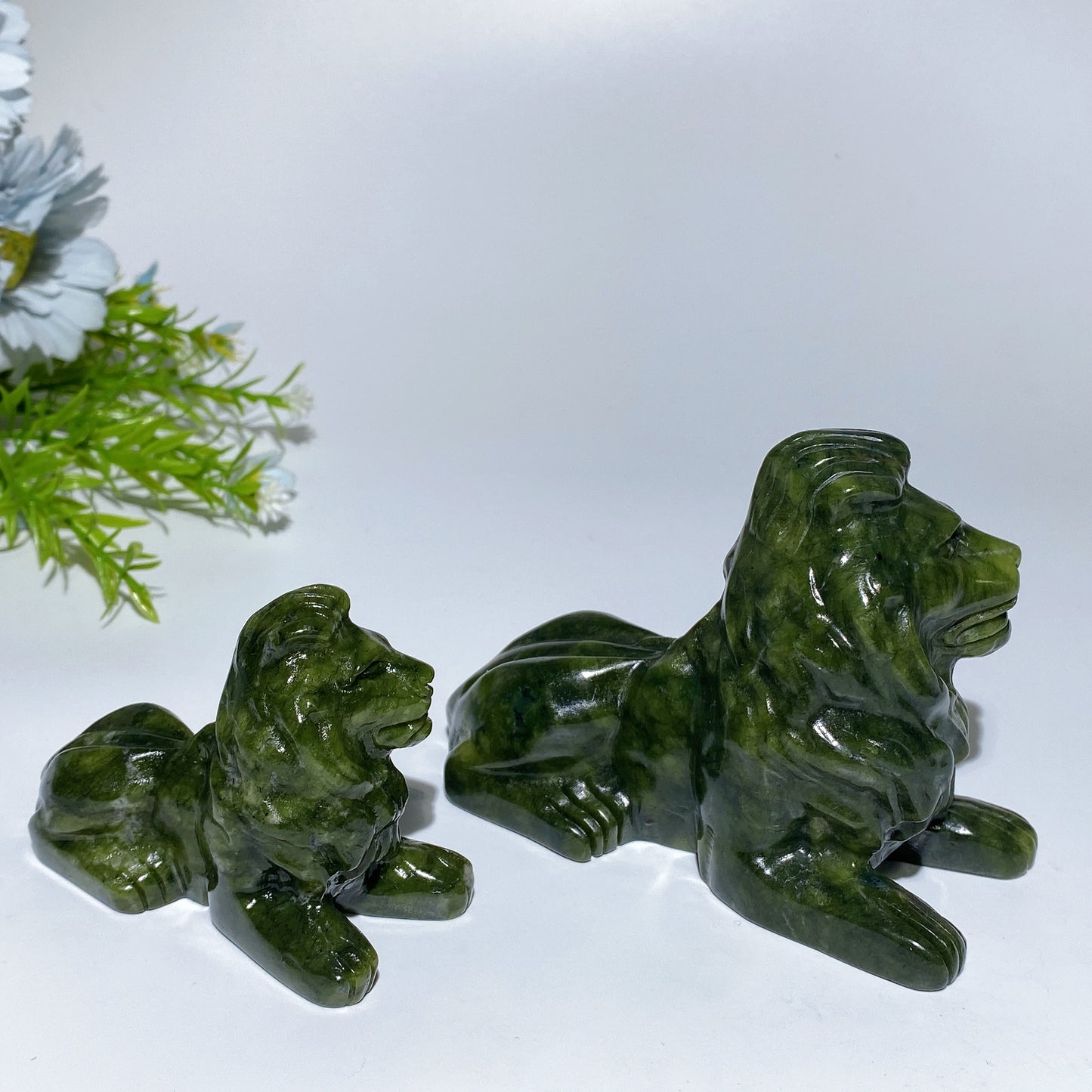 Serpentine Lion Carving Crystal Healing Bulk Wholesale
