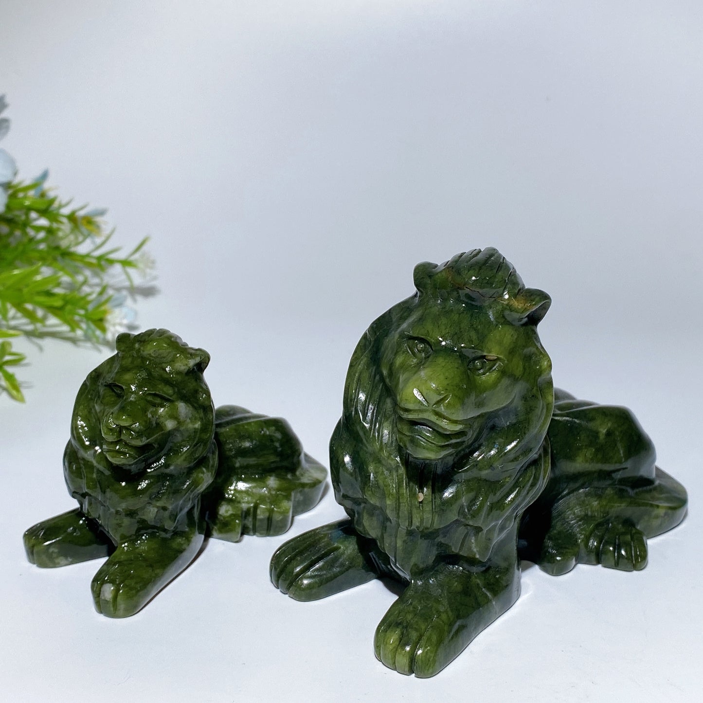 Serpentine Lion Carving Crystal Healing Bulk Wholesale