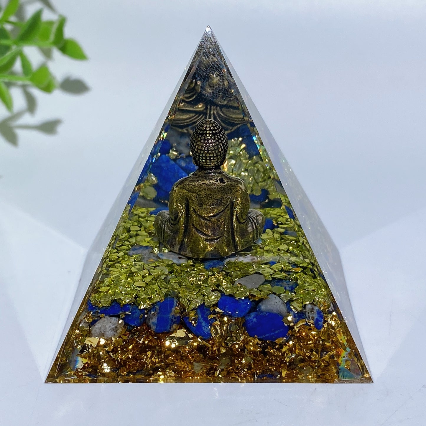 Crystal Chips Resin Orgone Pyramid Crystal Healing Bulk Wholesale
