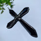 4.0" Black Obsidian Cross Pendant Bulk Wholesale