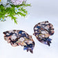 19cm Large Unique Blue Purple Flower Agate Butterfly Wings with Stand Crystal Healing Bulk Wholesale