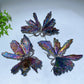 3.5"-4.0" Aura Black Tourmaline Butterfly Free Form Crystal Healing Bulk Wholesale