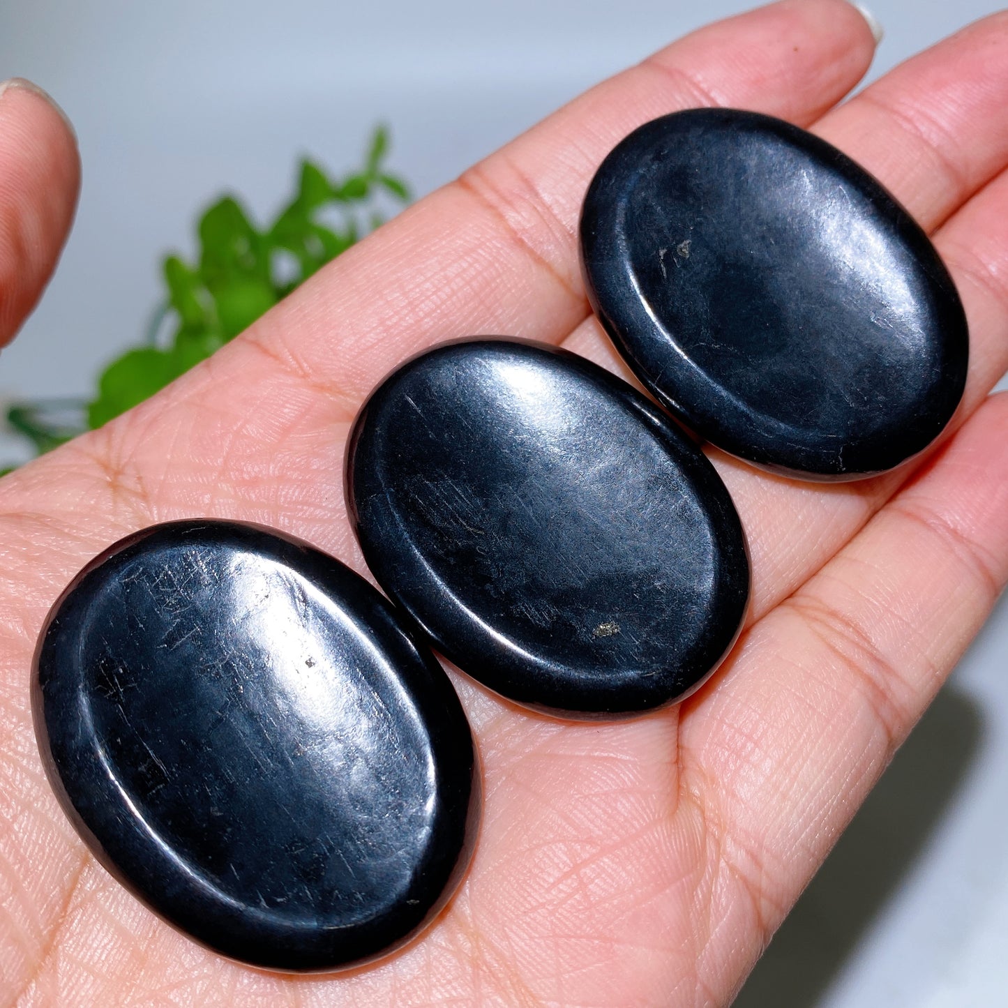 1.5" Schungite Worry Stone Crystal Healing Bulk Wholesale