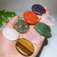 1.4"-1.8" Mixed Crystal Falt Worry Stone Crystal Healing Bulk Wholesale