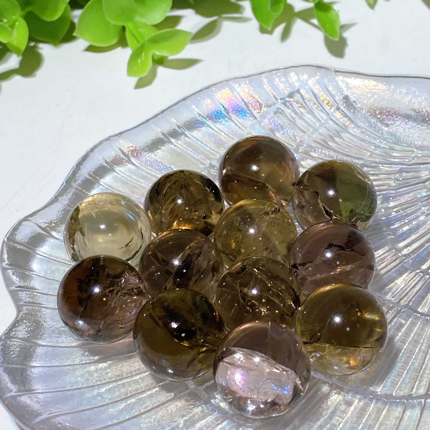 18mm Smoky Citrine Sphere Crystal Healing Beads Bulk Wholesale