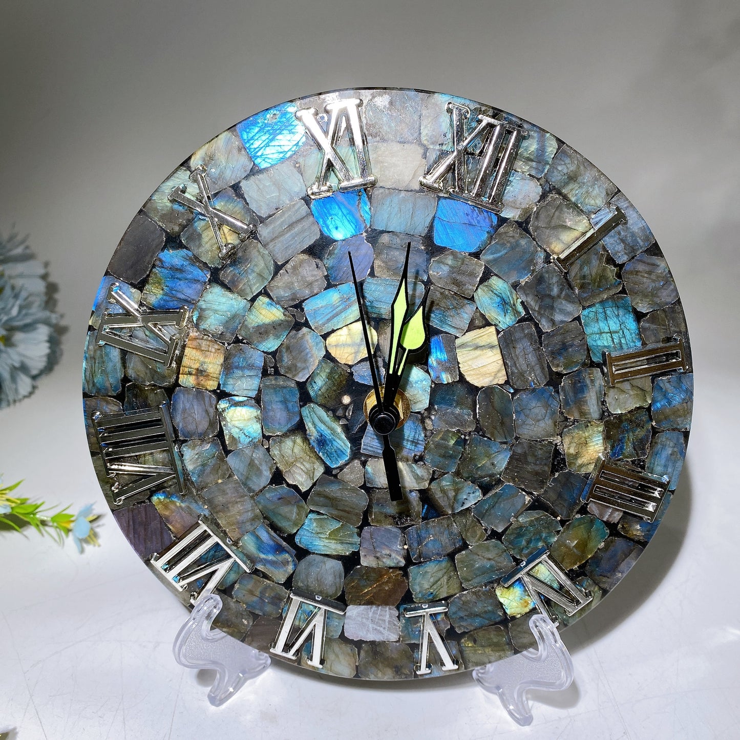 11-18cm Labradorite Clock Free Form Crystal Healing Bulk Wholesale
