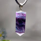 1.4" Feather Fluorite Point Crystal Healing Pendant Bulk Wholesale