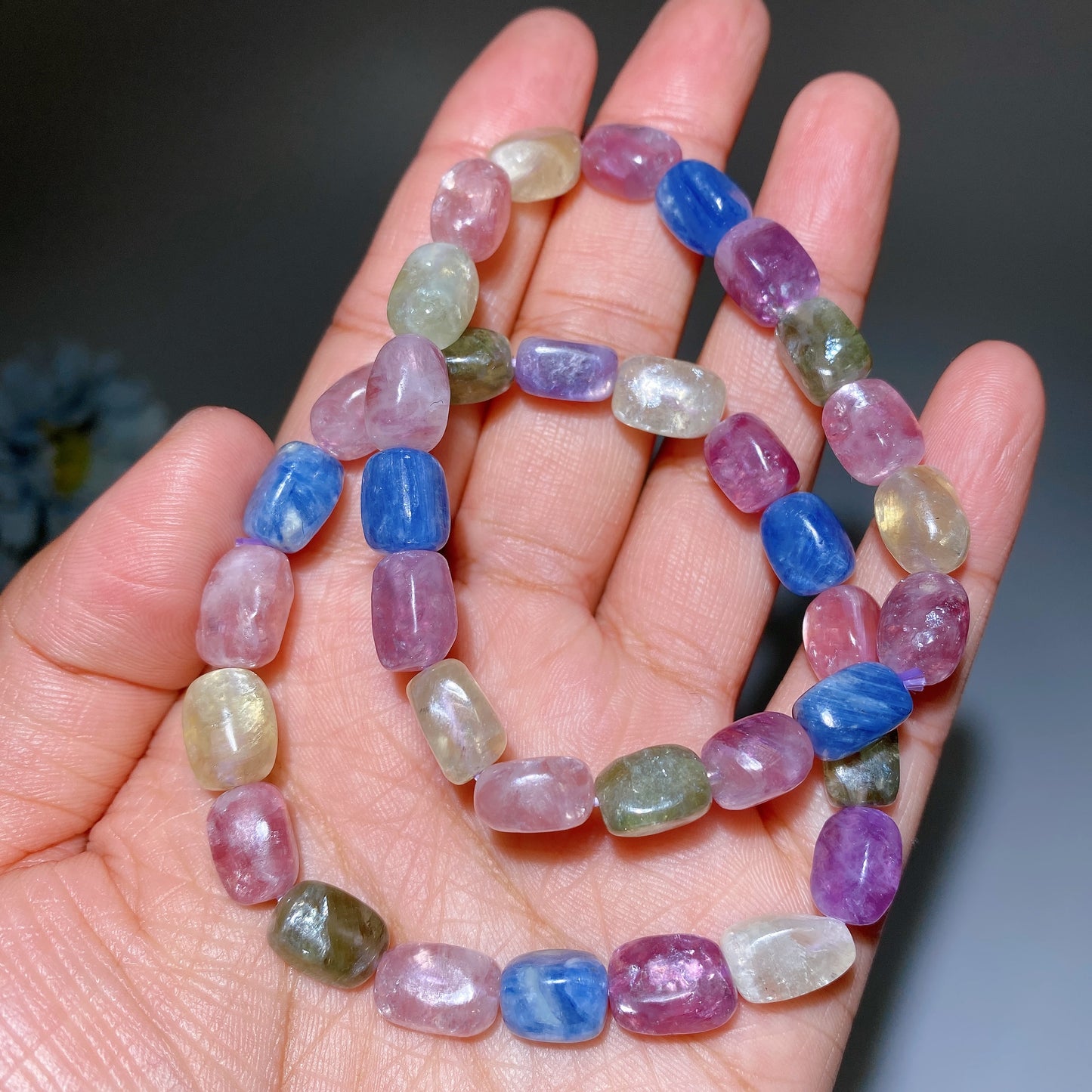 10mm Purple Mica Green Mica Yellow Mica & Kyanite Bracelet Crystal Healing Bulk Wholesale