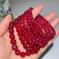 6mm 8mm 10mm UV Reactive Star Ruby Bracelet Crystal Healing Bulk Wholesale