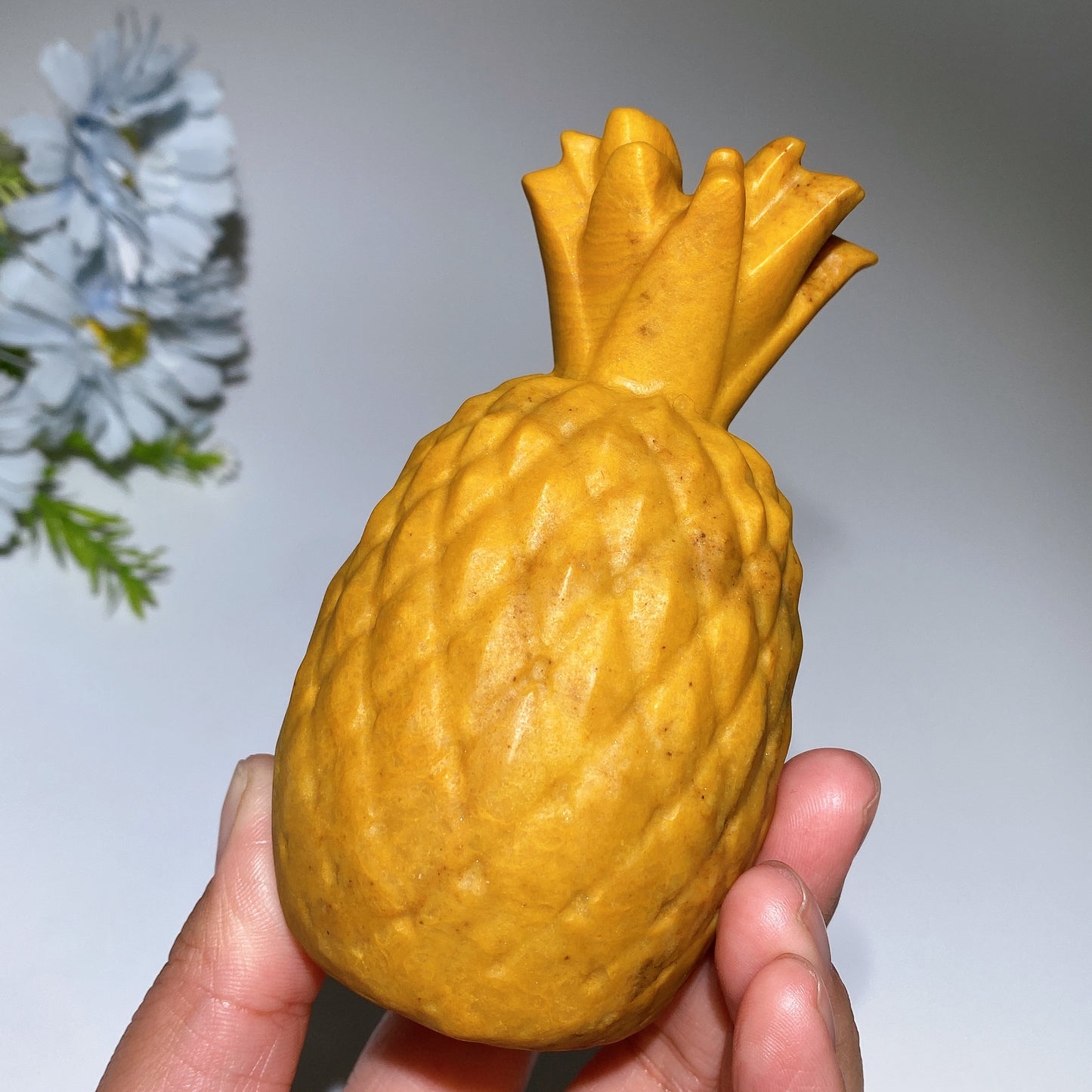 Yellow Jade Pineapple Carving Crystal Healing Bulk Wholesale