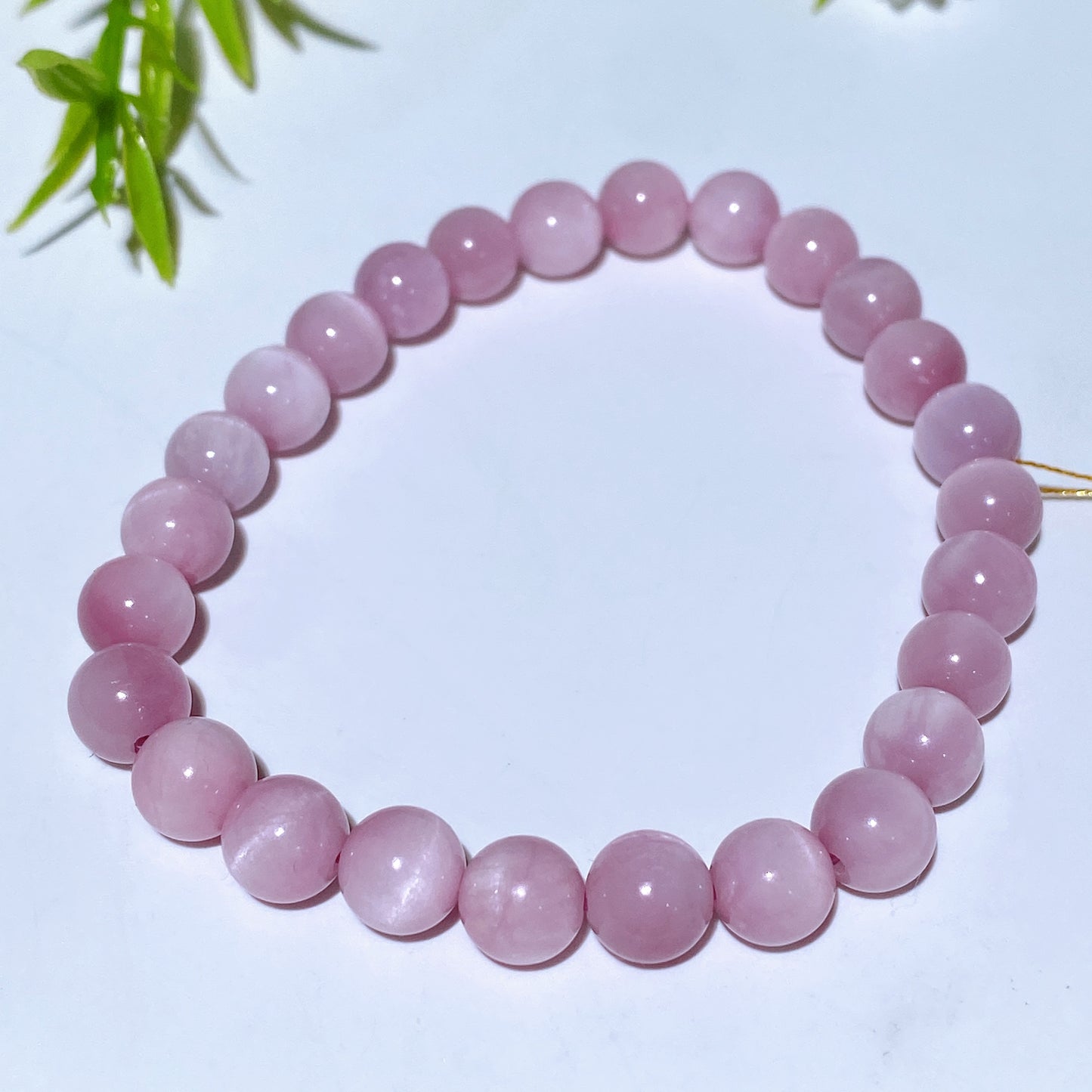 7mm UV Reactive Kunzite Bracelet Crystal Healing Bulk Wholesale