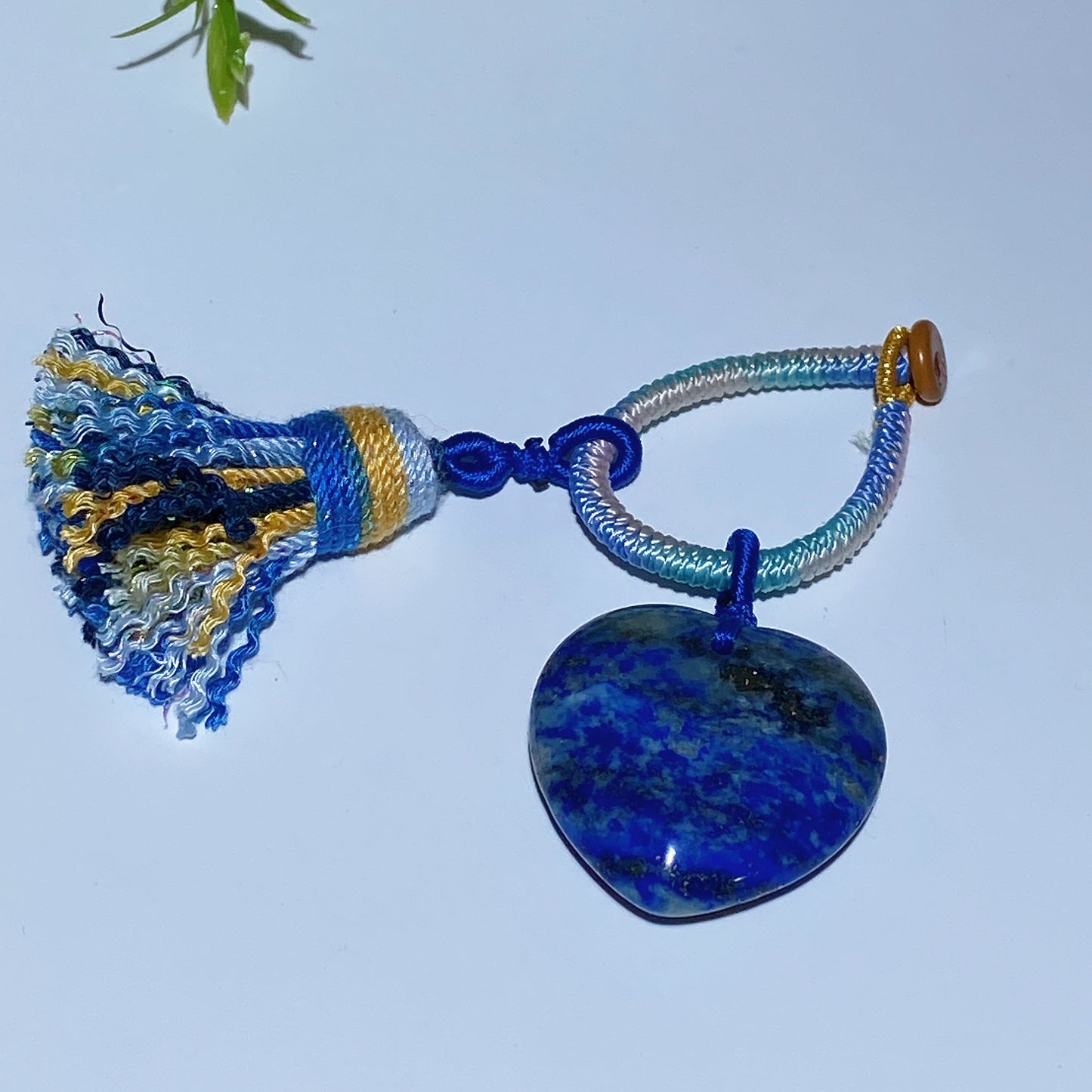 Crystal Heart with Rope Tassels Key Chain Crystal Healing Bulk Wholesale