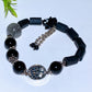 Black Tourmaline & Black Obsidian Bracelet for Halloween Crystal Healing Bulk Wholesale