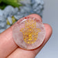 24mm Crystal Round Slab with Chakra Hand Printing Crystal Healing Bulk Wholesale