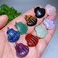 25mm Crystal Shell Pendant Crystal Healing Bulk Wholesale