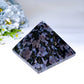 3.0" Indigo Gabbro Pyramid Carving Crystal Healing Bulk Wholesale