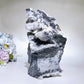 18cm Large Unique Sphelarite Grow with UV Reactive Calcite Skull Carving Crystal Healing Bulk Wholesale