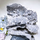 18cm Large Unique Sphelarite Grow with UV Reactive Calcite Skull Carving Crystal Healing Bulk Wholesale