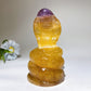 4.5" Fluorite Snake Crystal Healing Carving Bulk Wholesale