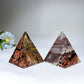 2.6" Picture Jasper Pyramid Carving Crystal Healing Bulk Wholesale