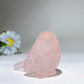 2.4" Clear Quartz Rose Quartz Bird Crystal Healing Carving Bulk Wholesale