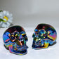 2.2" Aura Crystal Healing Skull Carving Bulk Wholesale