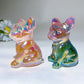 3.1" Aura Crystal Healing Dog Carving Bulk Wholesale