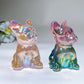 3.1" Aura Crystal Healing Dog Carving Bulk Wholesale