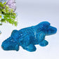 16cm Blue Apatite Crocodile Carving Crystal Healing Bulk Wholesale
