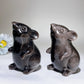 4.0" Silver Obsidian Mouse Carving Crystal Healing Bulk Wholesale